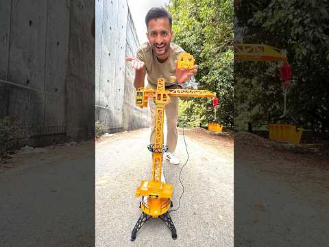 Unboxing remote control construction crane | rc big crane testing