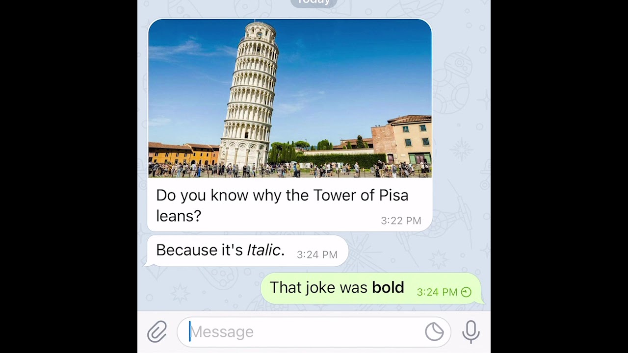 Telegram Formatting Tips 📱