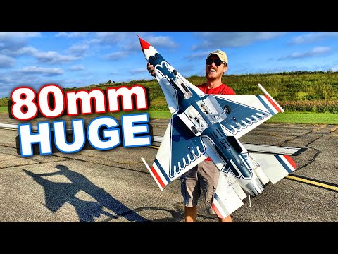 BRAND NEW!!! E-Flite F-16 Thunderbirds 80mm RC Jet - Updated & Better than EVER!