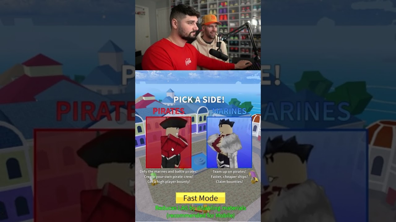 Pirates vs. Marines in Roblox BloxFruits ⚔️