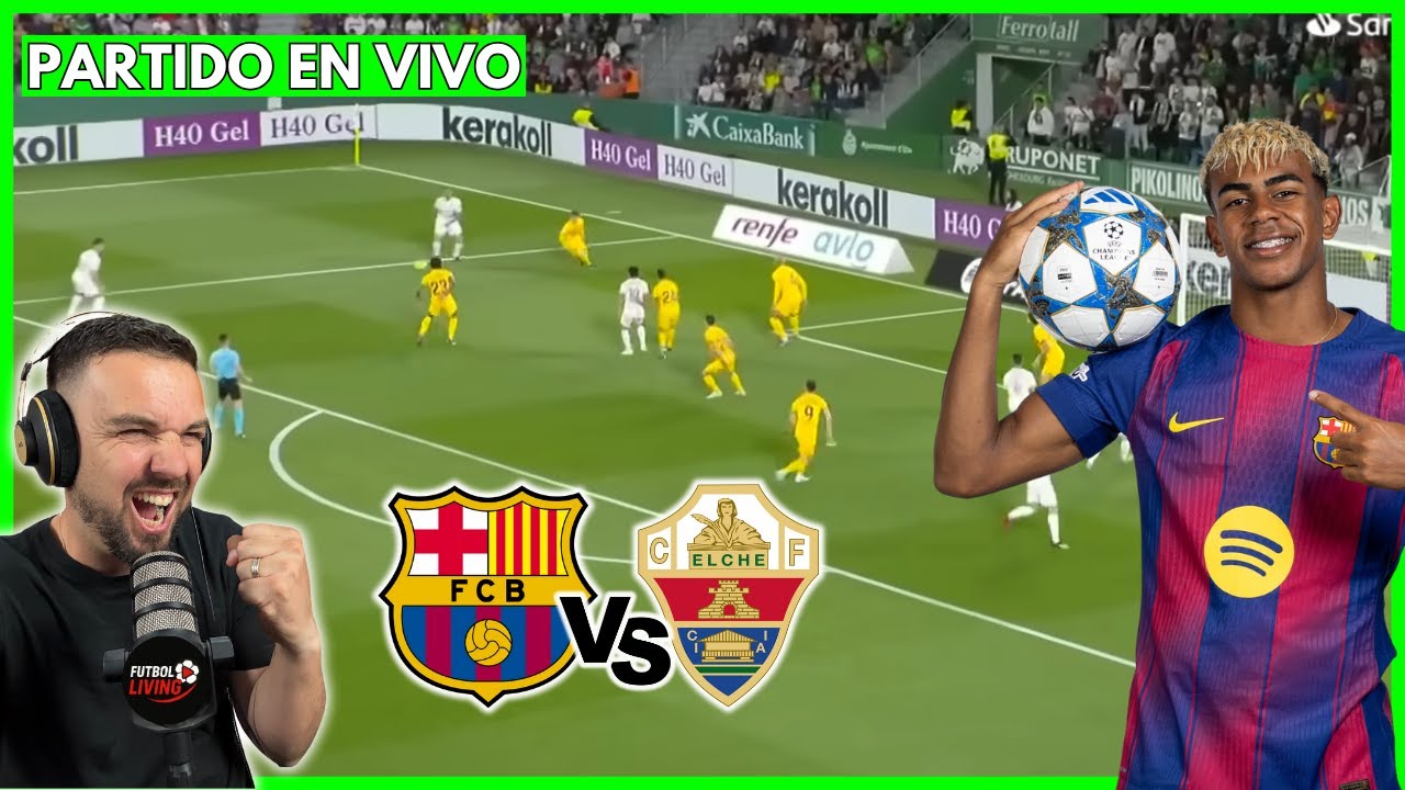 ¡Vive el Partido en Vivo! FC Barcelona vs Elche en la Jornada 12 de La Liga ⚽