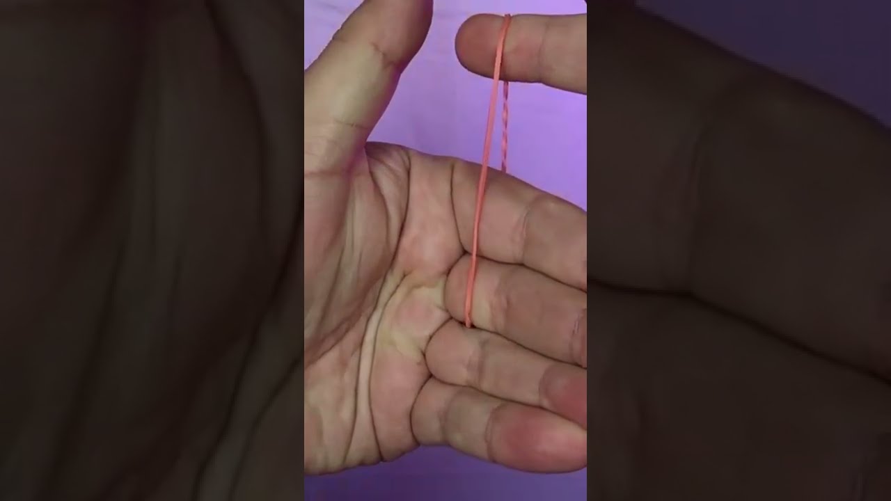 Mind-Blowing Rubber Band Magic Trick You Can Do at Home! ✨ #shorts