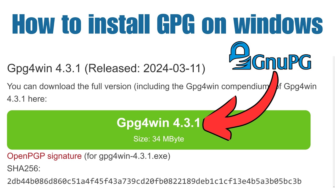 Install GPG on Windows 11 & 10 Made Easy 🔐