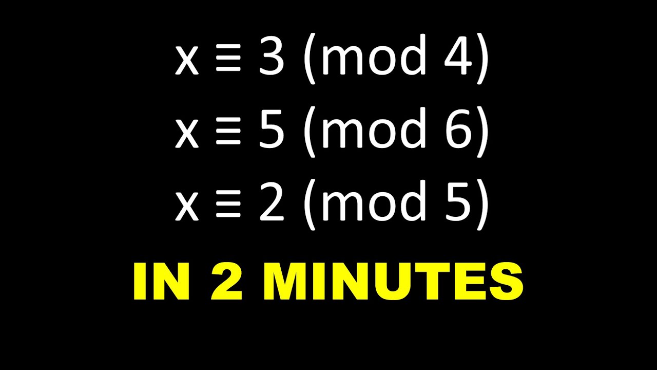 Quick & Easy Chinese Remainder Theorem Method 🚀 — No Modular Inverses Needed