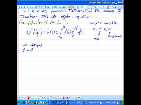 Control System: Laplace Transform Intro (Lecture 1.1)