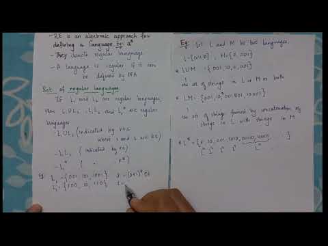 Regular Expressions in Finite automata| Regular Language