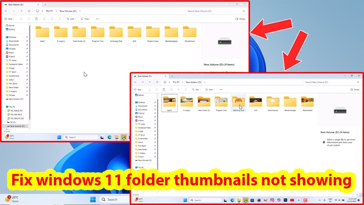 Windows 11 folder thumbnails not showing