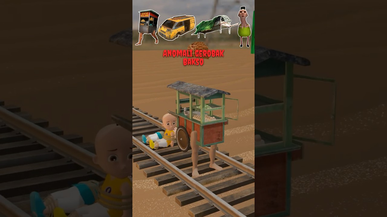 Penyelamatan Upin Ipin dari Kecelakaan Kereta