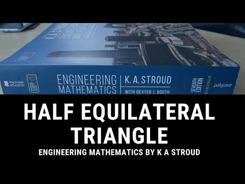 Half Equilateral Triangle - Trigonometry - KA Stroud Book