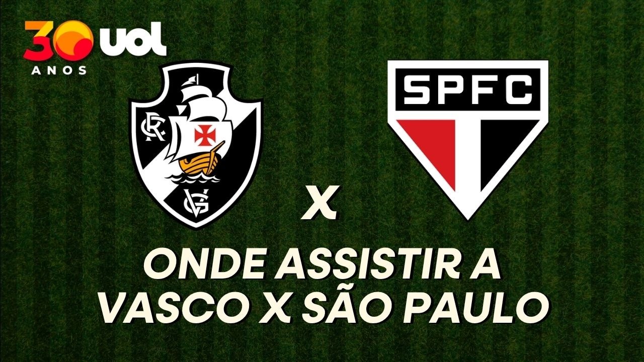 Vasco x São Paulo ao vivo: transmissão e horário no Brasileirão