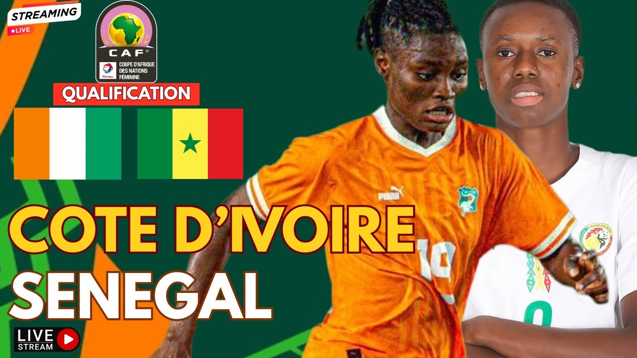 Côte d'Ivoire vs Sénégal en Direct 🔥 Les Lionnes Qualifient pour la CAN 2026 !