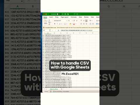 How to import a CSV file in #googlesheets in less than 30 seconds đ! #googlesheetstips