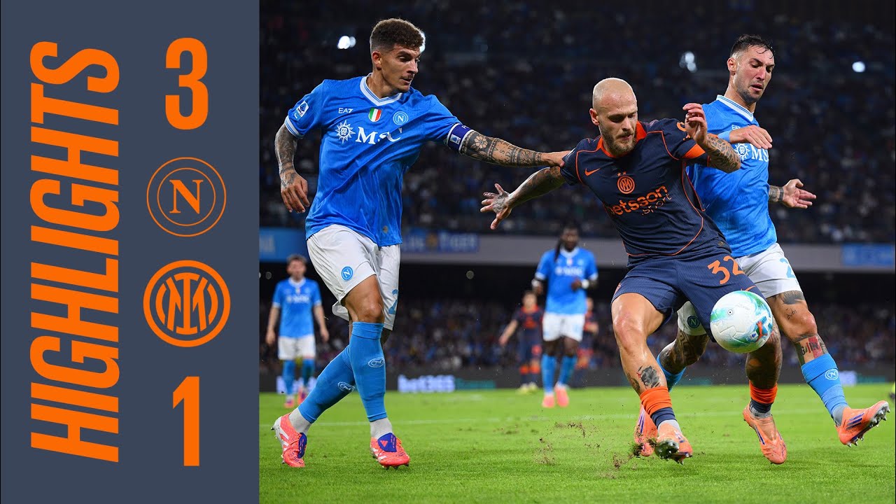Napoli Triumphs Over Inter 3-1 at the Maradona | Serie A Highlights 🇮🇹