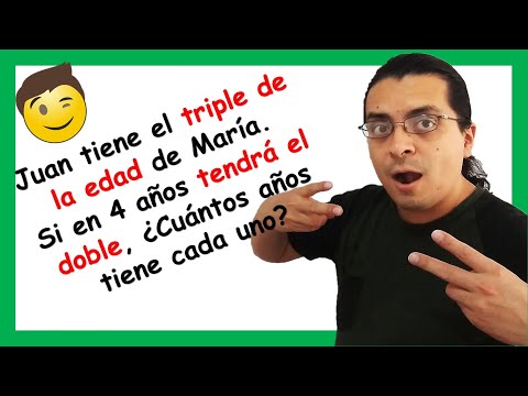 👉 ECUACIONES de primer grado 🔴[PROBLEMA DE EDADES]🔴
