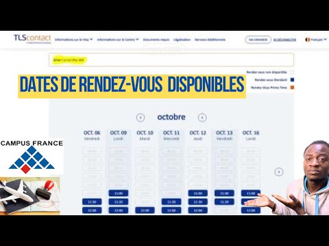 Comment faire une prise de rendez-vous sur TLS contact ?  (Vidéo complète).
