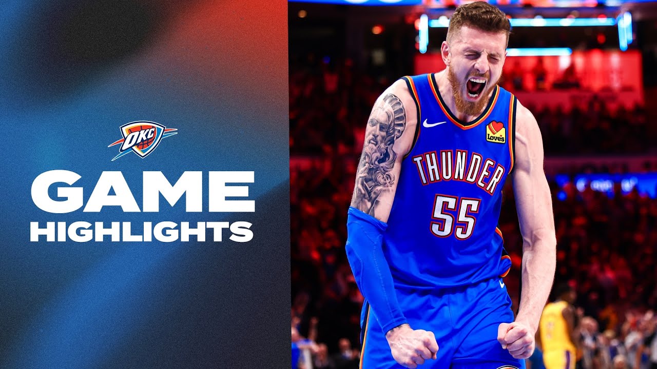 OKC Thunder Dominates Lakers 136-120 | Game Highlights from April 8, 2025 🏀