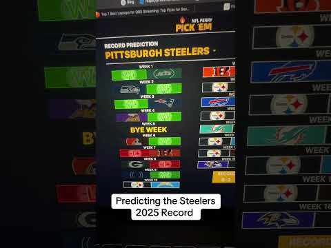 Predicting the Steelers 2025 Record #nfl #nflplayer #football #steelers