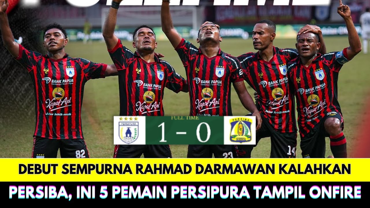 Debut Gemilang Rahmad Darmawan di Persipura dengan 10 Pemain! Persipura Menang 1-0 di Liga 2 ⚽