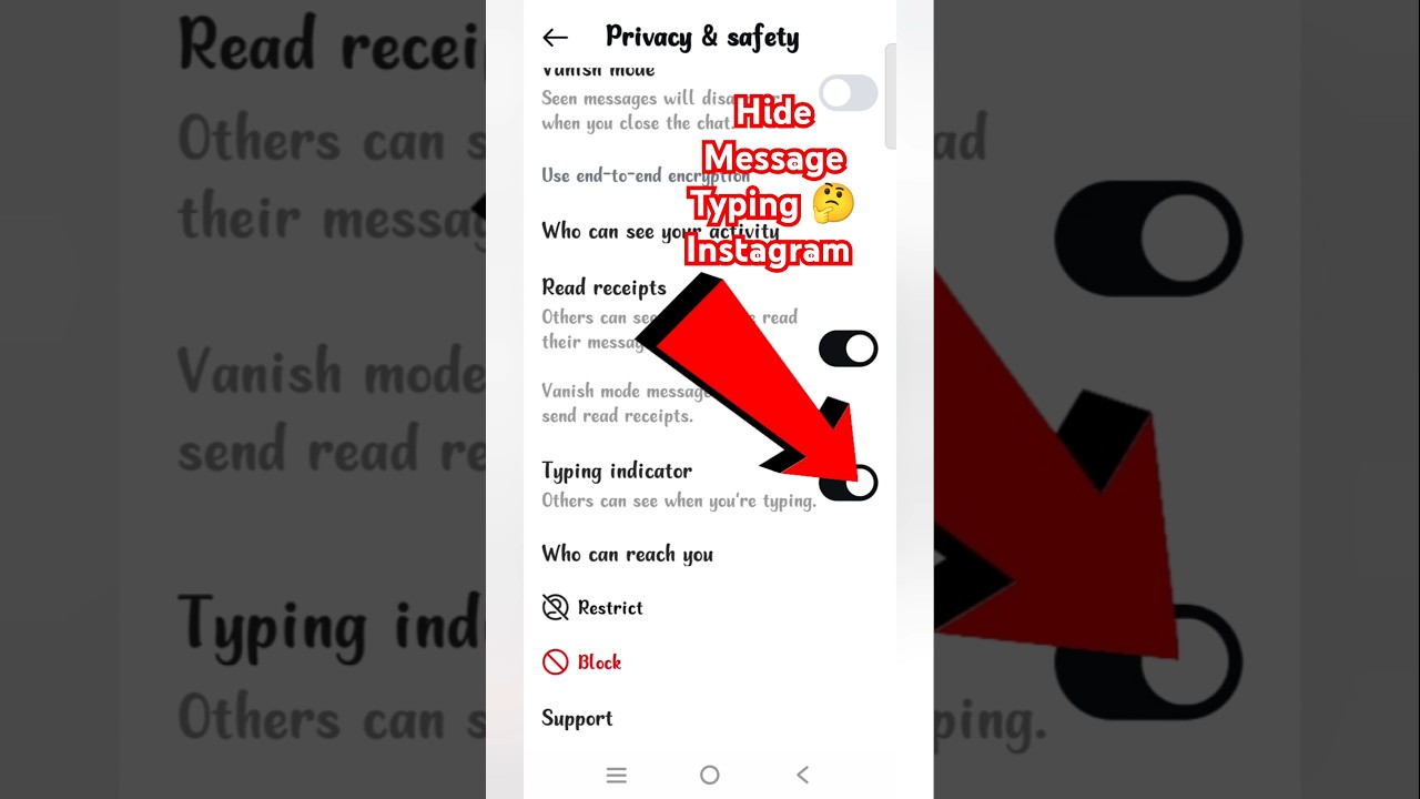 How to Disable Typing Indicator on Instagram Messages