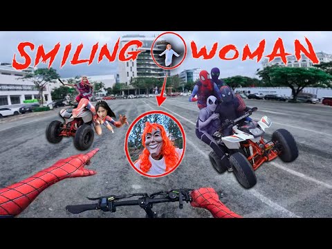 7 SPIDERMAN Vs SMILING WOMAN REAL LIFE ESCAPE 212.0 (Horror Parkour Pov Short) | Mystery POV