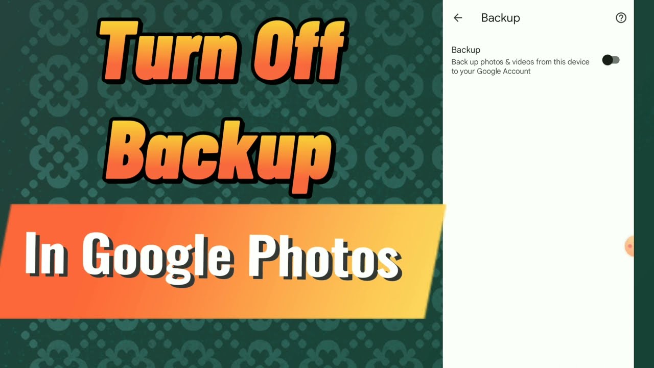 Turn Off Google Photos Backup (2024) 📴