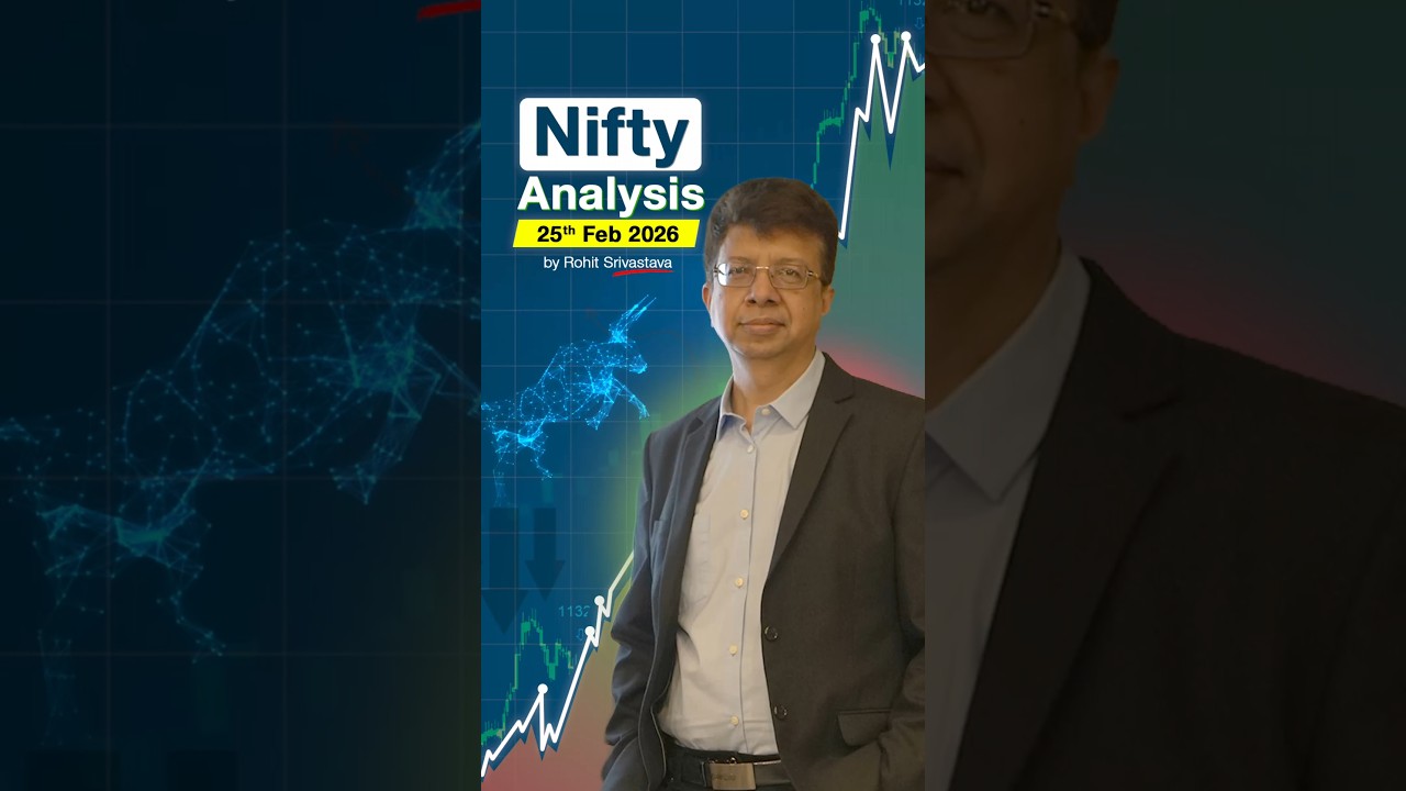 Nifty Prediction For Tomorrow 25 February 2026 By Rohit Srivastava | Indiacharts