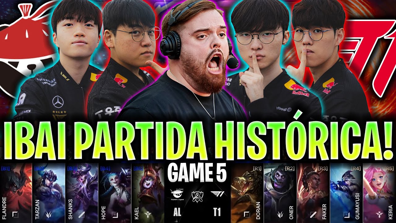 ¡Ibai Crea la Mejor Partida del Mundial! 🔥 T1 vs AL - Cuartos de Final Worlds 2025