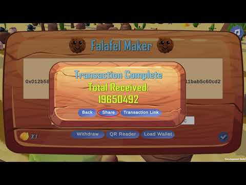 FALAFEL Upcoming Blockchain Game - Earnings Withdrawal Demo