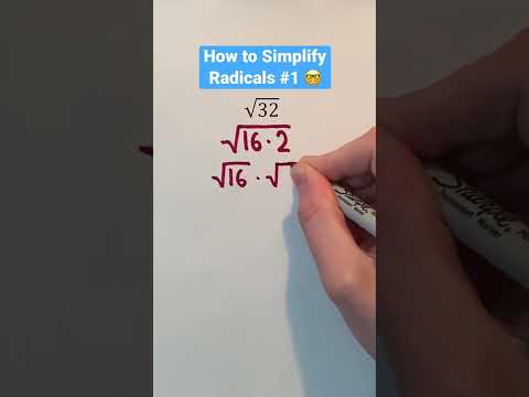 How to Simplify Radicals #1 #Shorts #math #maths #mathematics #education #learn #learning