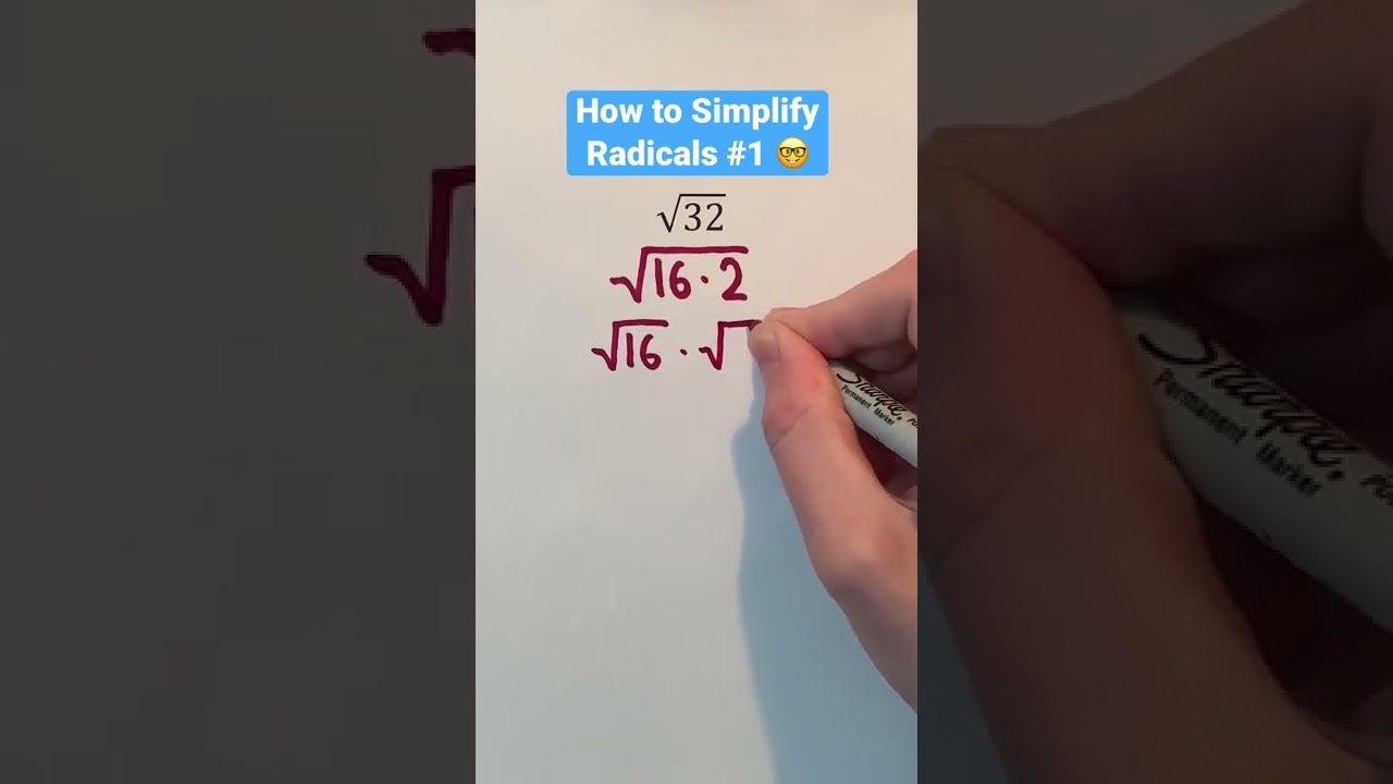 Master Simplifying Radicals in Minutes! ✨ #Shorts #MathTips