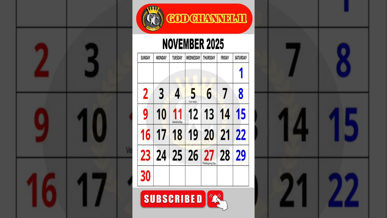 November 2025 Calendar: Plan Your Month with Ease 📅
