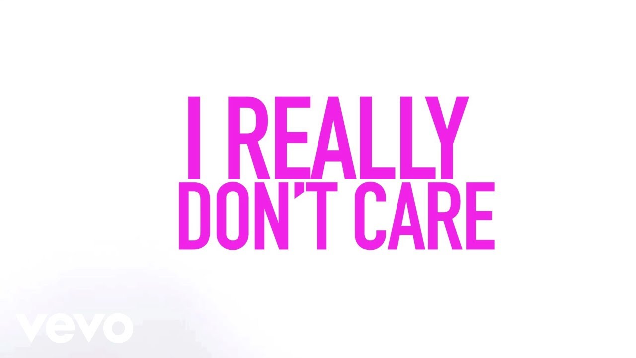 Demi Lovato - Really Don't Care ft. Cher Lloyd (Official Lyric Video)
