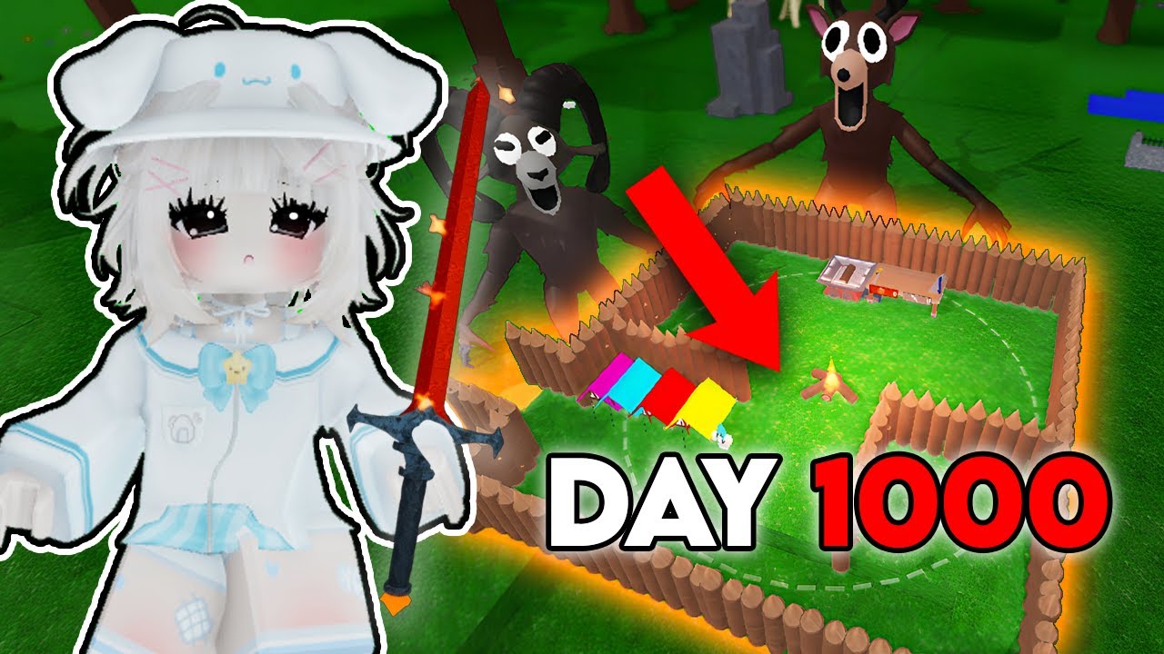 Surviving 1,000 Days Solo in Roblox's 99 Nights 🌋