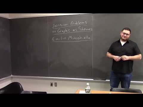 Emilio Minichiello --- Decision Problems on Graphs with Sheaves.
