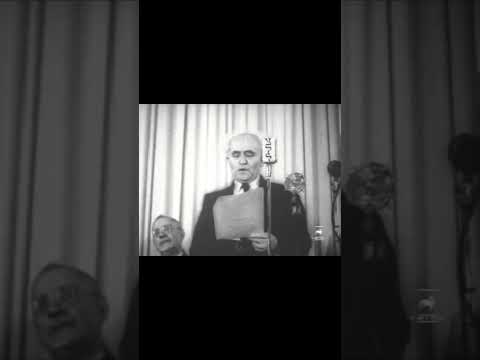 14 mai 1948, Ben Gourion proclame l'État d'Israël