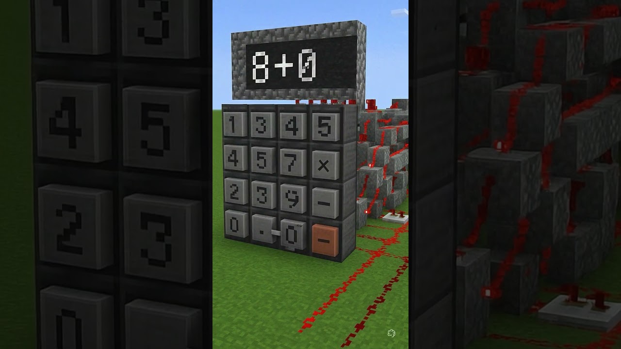 Creating a Functional Calculator in Minecraft with Redstone