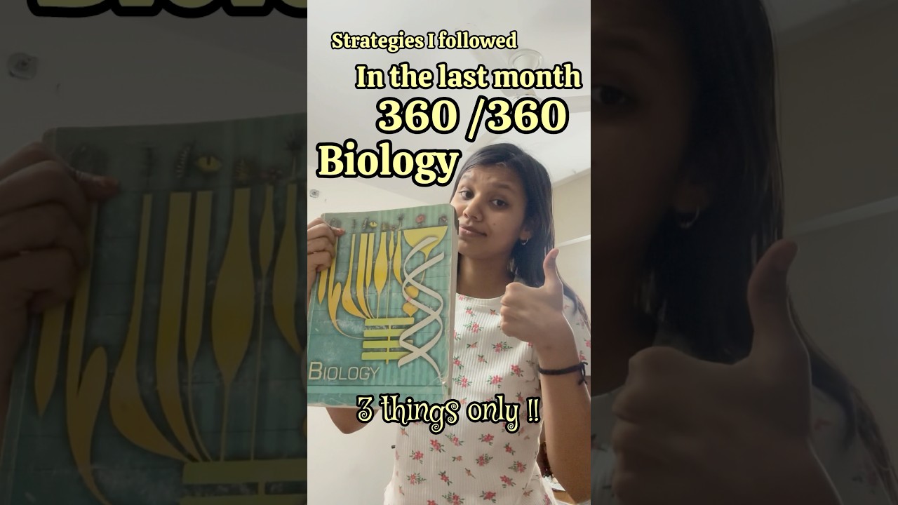 I Scored 360 /360 in biology π§« #neet #aiims #neetaspirents #mbbs #mbbsstudent #biology #medico