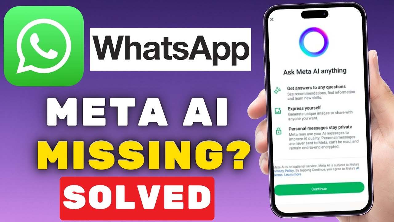Fix Meta AI Not Showing on WhatsApp (2025)
