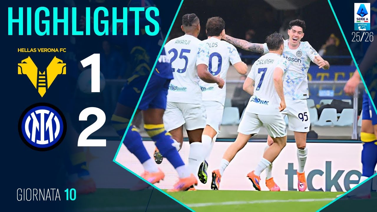 Hellas Verona vs Inter Milan 1-2 | Exciting Serie A Thriller ⚽️