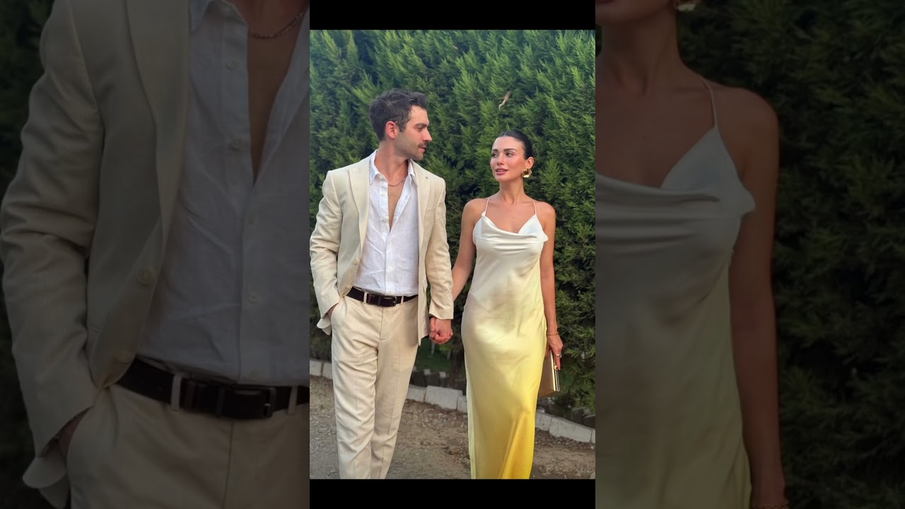 Özge Yağız ve Burak Berkay Akgül El Ele Düğün Pozuyla Göz Kamaştırdı 🎉