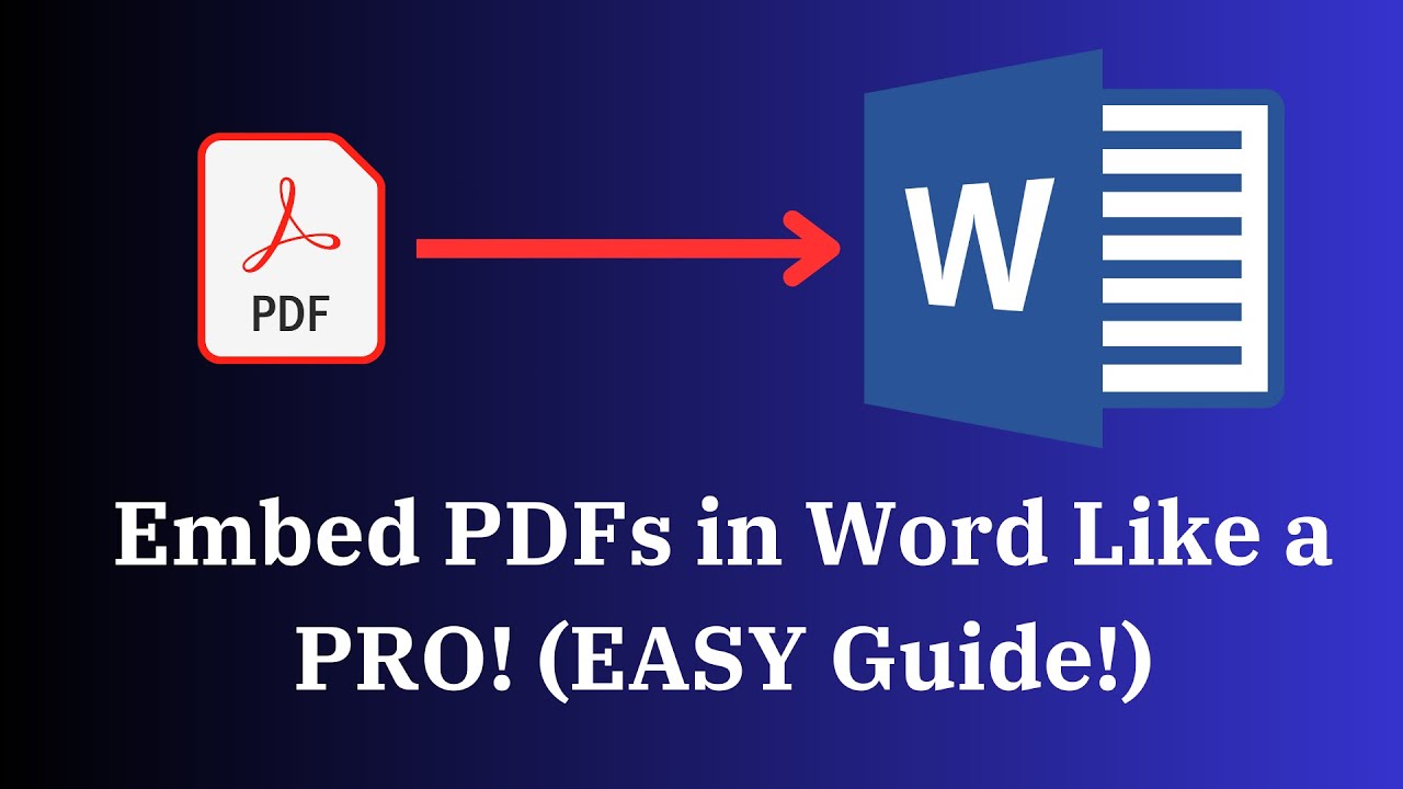 Insert PDFs into Word Like a Pro! (2024 Guide)
