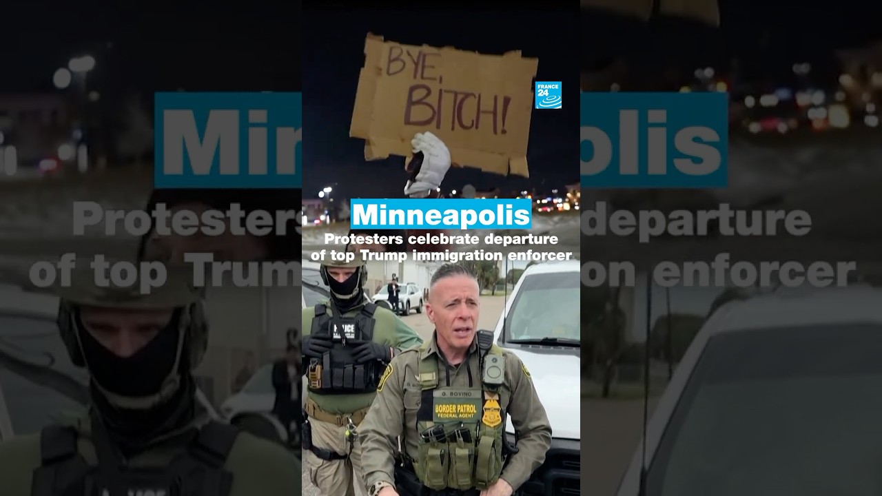Minneapolis Protesters Celebrate Trump Immigration Official's Exit