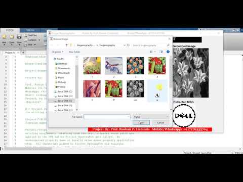 Image Steganography Using DCT Matlab Project With Source Code || Final Year Project