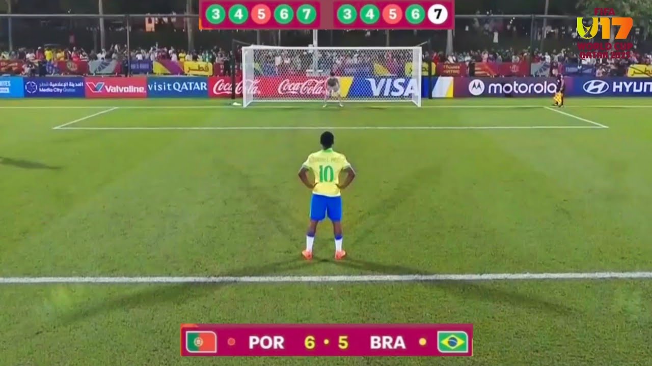 Portugal U-17 vs Brazil U-17 Penalty Shootout | FIFA U-17 2025