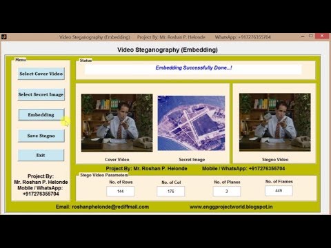 Video Steganography Hiding Secret Image in Video Matlab Source Code Video Steganography Using Matlab