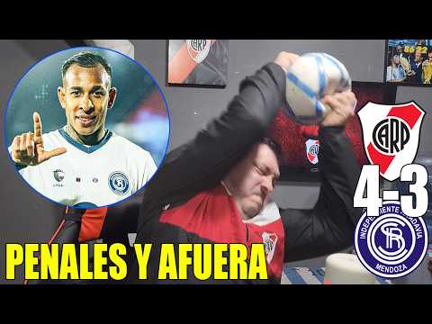 VILLA ELIMINÓ A GALLARDO - River Plate vs ind Rivadavia - REACCION RE CALIENTE