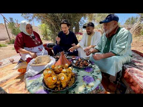 Eid Mubarak!! Village Cooking with Family in Rural Morocco