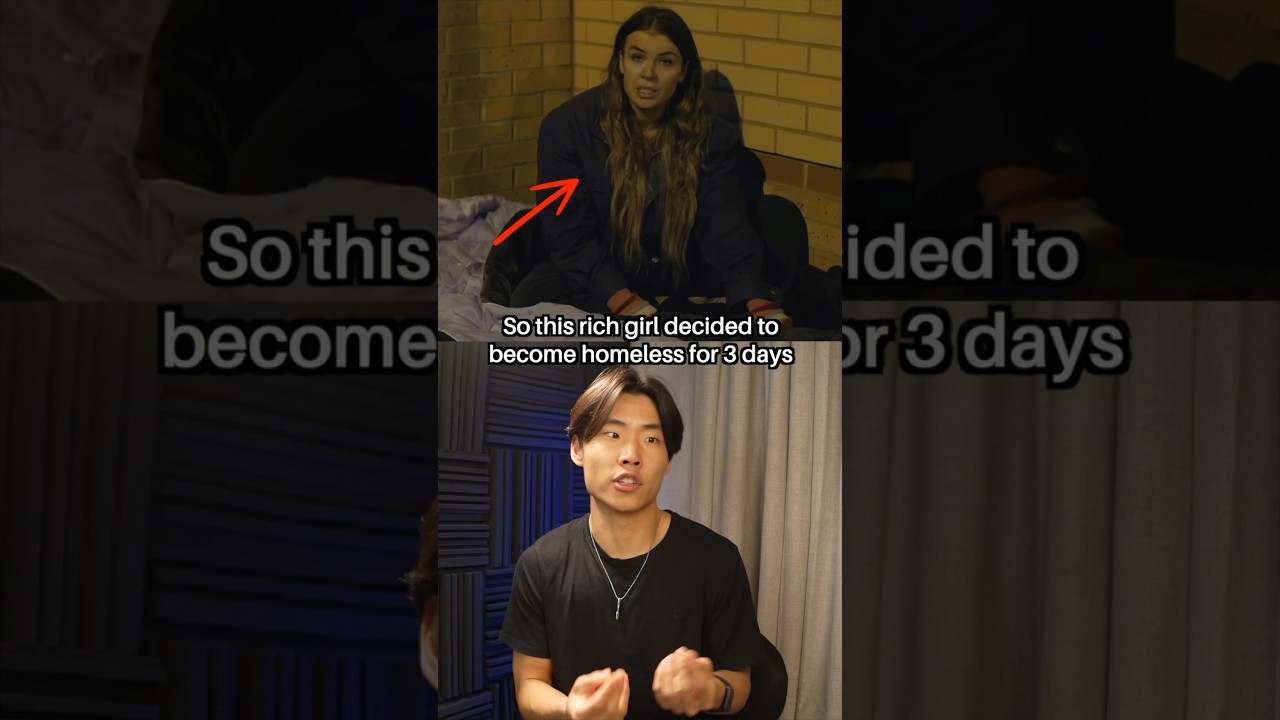 Rich Girl Volunteers to Live as Homeless #shorts