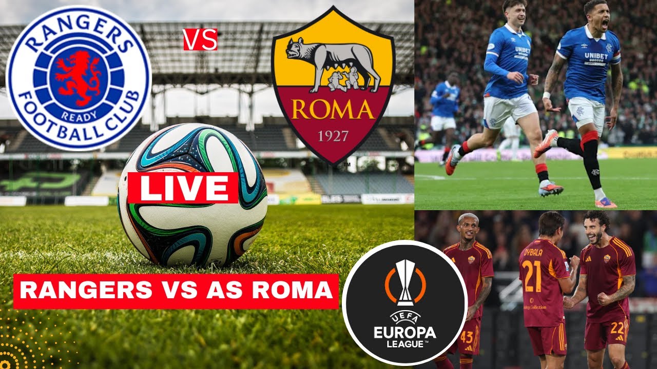 Rangers vs AS Roma 0-2 Live: Watch Europa League Match Highlights & Score ⚽