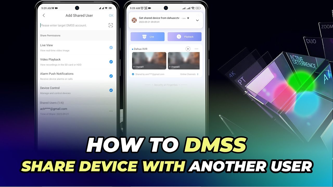 How To DMSS Share Device with Another User